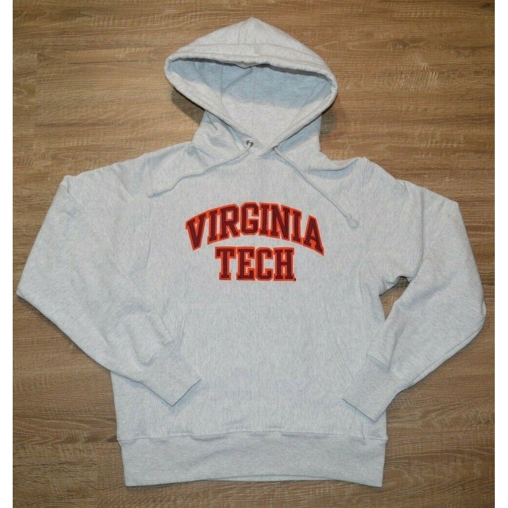 Champion Reverse Weave Hoodie Size Small‎ West Virginia Sweatshirt Vintage Gray